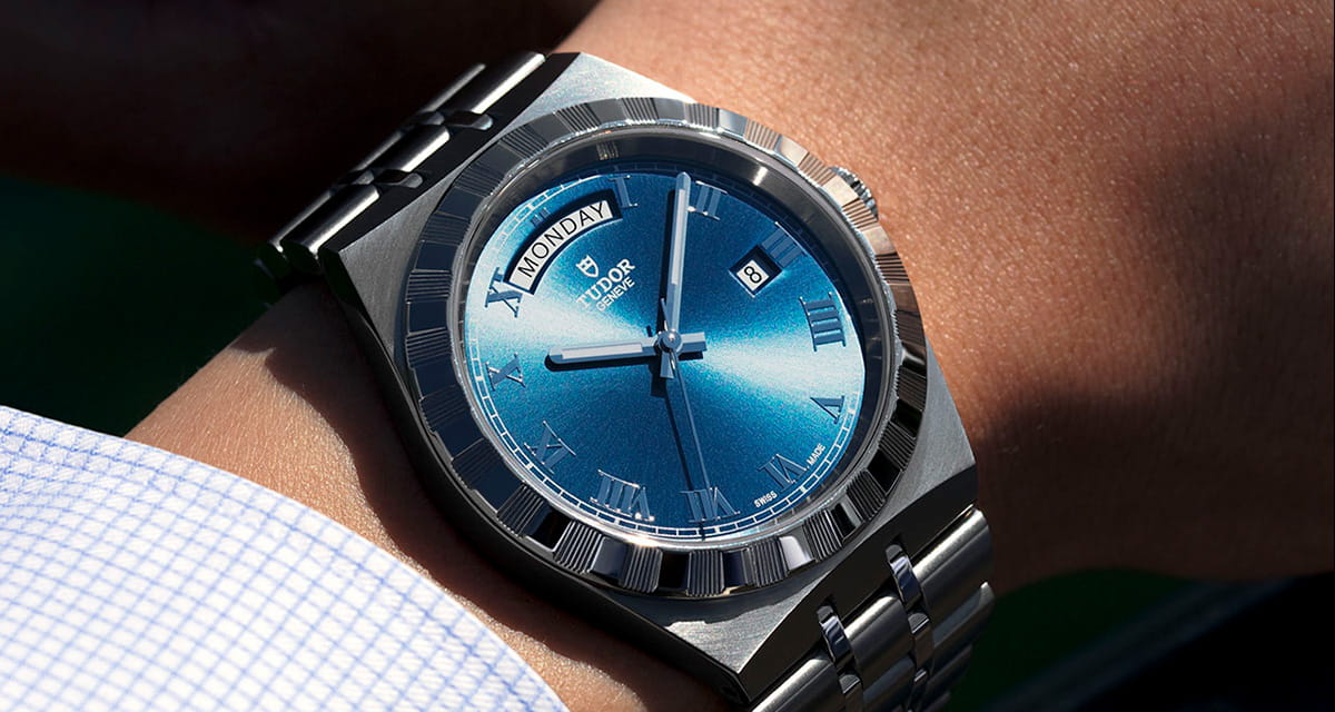時計新品未使用　2021,６月　国内正規店購入　チューダー　ロイヤル　41  ブルー